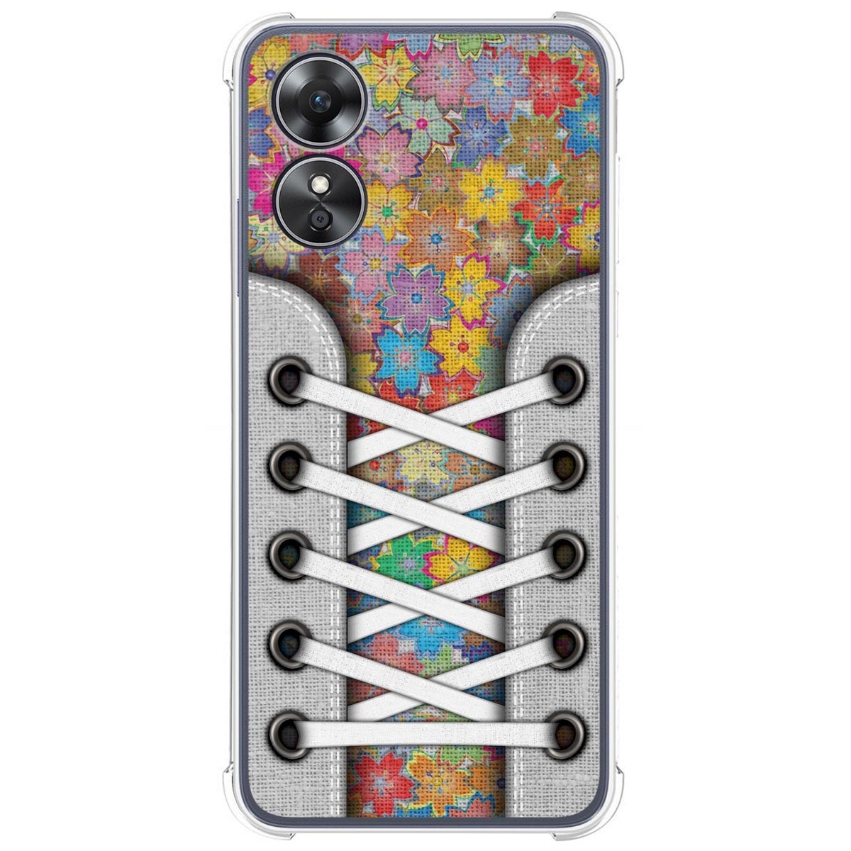 Funda Silicona Antigolpes para Oppo A17 diseño Zapatillas 05 Dibujos