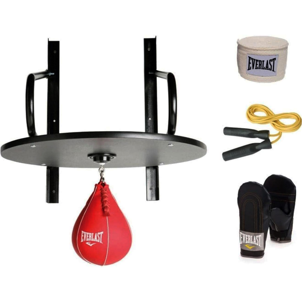 Everlast Soporte Speed Bag Kit con Bolsa Giratoria y de Vinilo