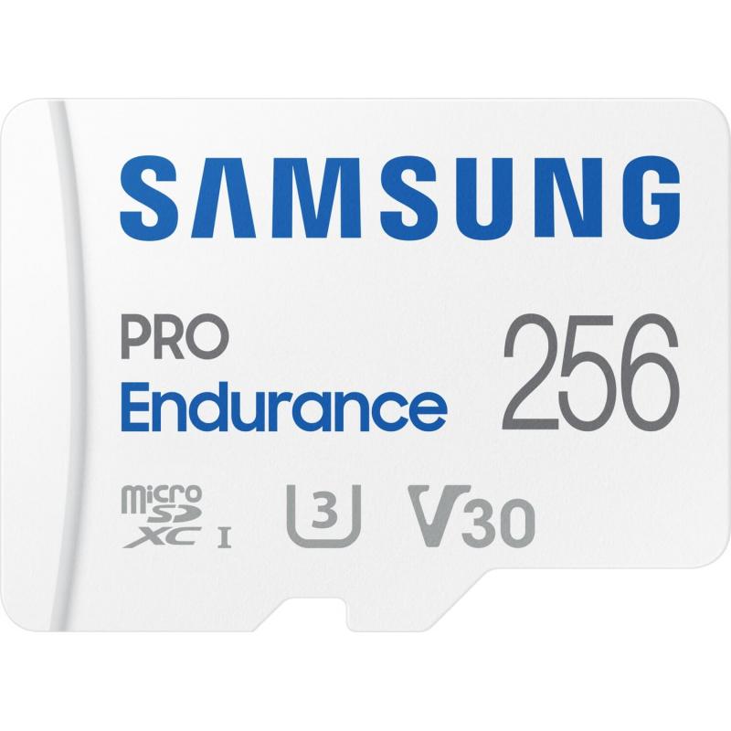 Kit Samsung PRO Endurance MicroSDHC de 256 GB (R100/W40, con adaptador SD)