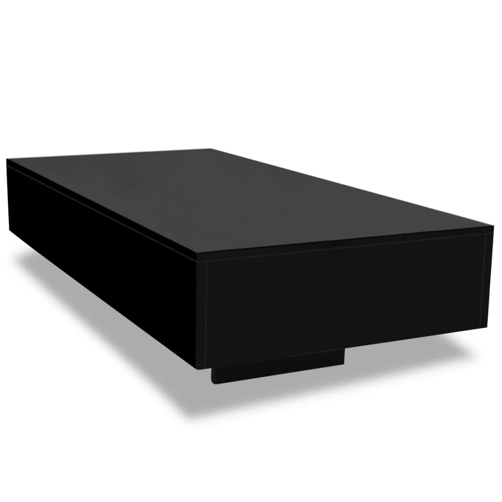 vidaXL Mesa de centro Blanco, Negro, Mesita de Salón o Comedor o Auxiliar Mesa de Café Meuble Salón