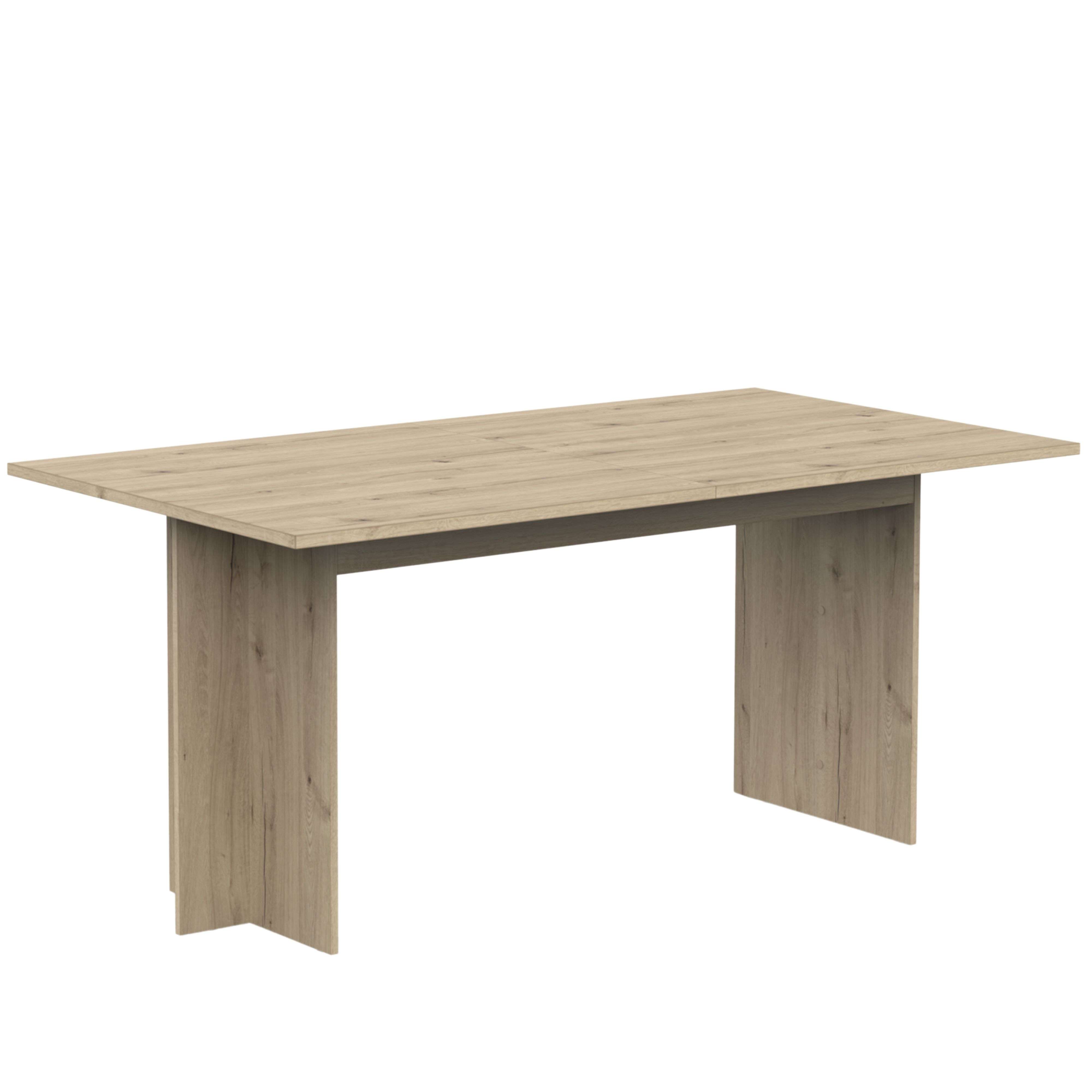 Miroytengo Mesa de Comedor Extensible Lead Estilo Natural en color Roble Artisan 166x74x90 cm