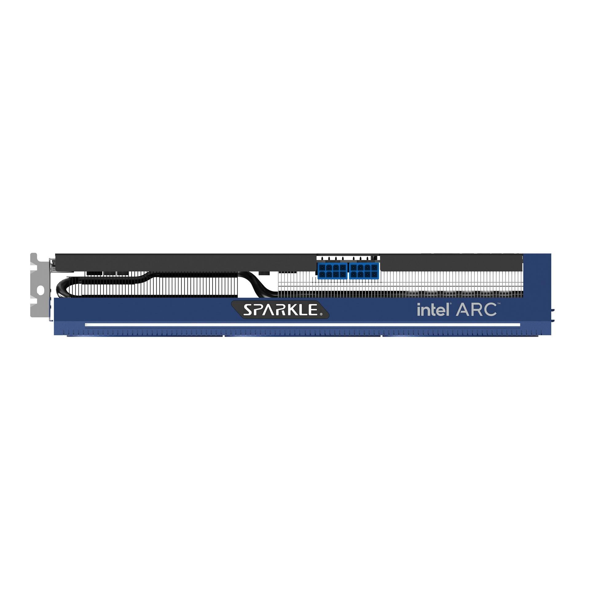 Sparkle Intel ARC A750 Titan OC Edition, 8 GB GDDR6, ThermalSync, refrigeración Rasgada, Ventilador axial, Placa Trasera de Metal, SA750T-8GOC
