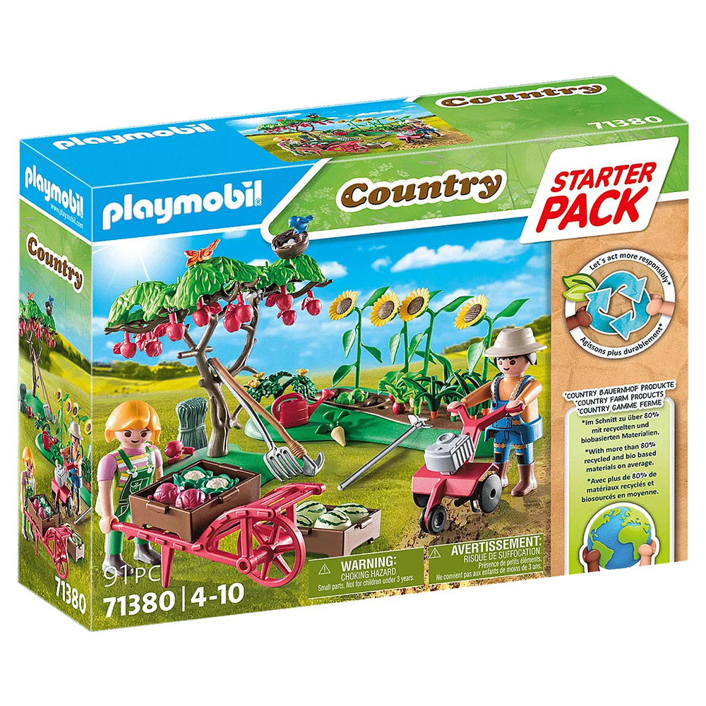 PLAYMOBIL - STARTER PACK HUERTO, 71380, TIENDA CON LICENCIA OFICIAL, ENVIO URGENTE 24-48 HORAS EN PENÍNSULA, FAMOBIL, CLICKS, JUGUETES, NIÑOS, NIÑAS, FIGURAS, MUÑECOS, 100% ORIGINAL