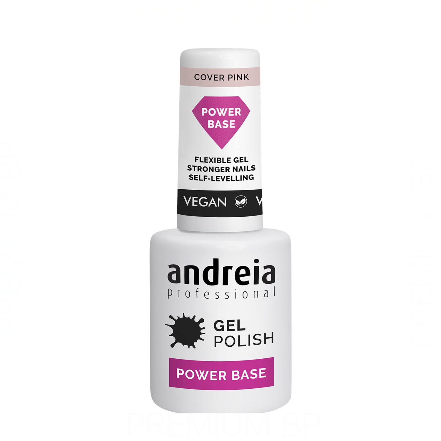 Andreia - Andreia professional gel polish power base pink 10,5 ml, base de elevada viscosidad para esmalte gel.