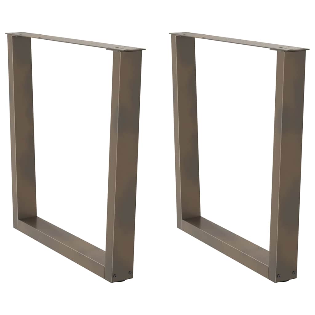 vidaXL Patas para mesa de comedor en forma de V (2 unidades) 80 x (72-73,3) cm, acero