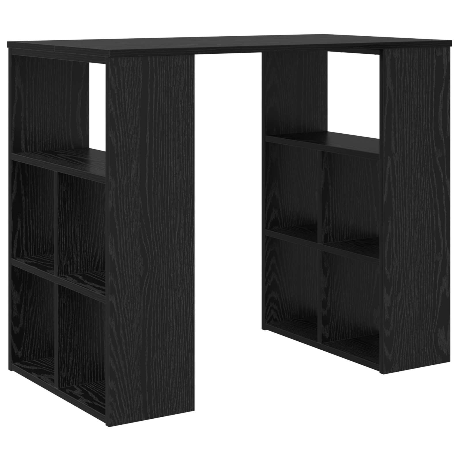 vidaXL Escritorio Roble Negro 90 x 50 x 75 cm Madera de ingeniería
