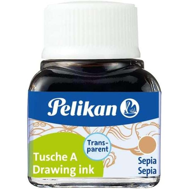 Pelikan tinta china 523 10ml n.15 - 10ml - tinta de alta calidad - ideal para dibujo y caligrafia - color sepia