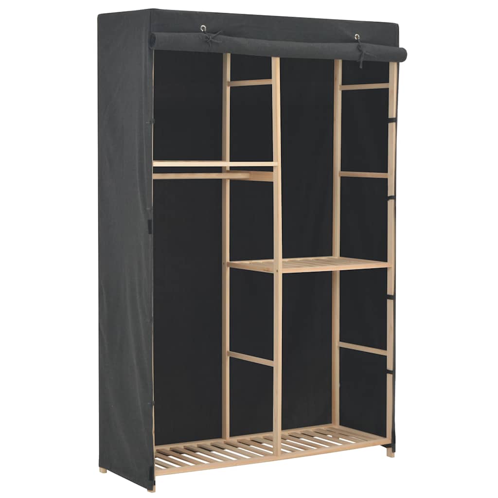vidaXL Armario de ropa de 3 niveles 110x40x170 cm en color Blanco/Gris | almacenamiento funcional diseño moderno para baño dormitorio sala