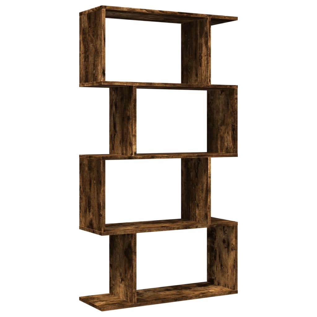 vidaXL Librería divisora 4 niveles madera 70x24x129 cm Multicolor