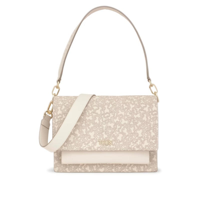Bandolera Tous Audree Kaos Mini Lines Beige 2002183301