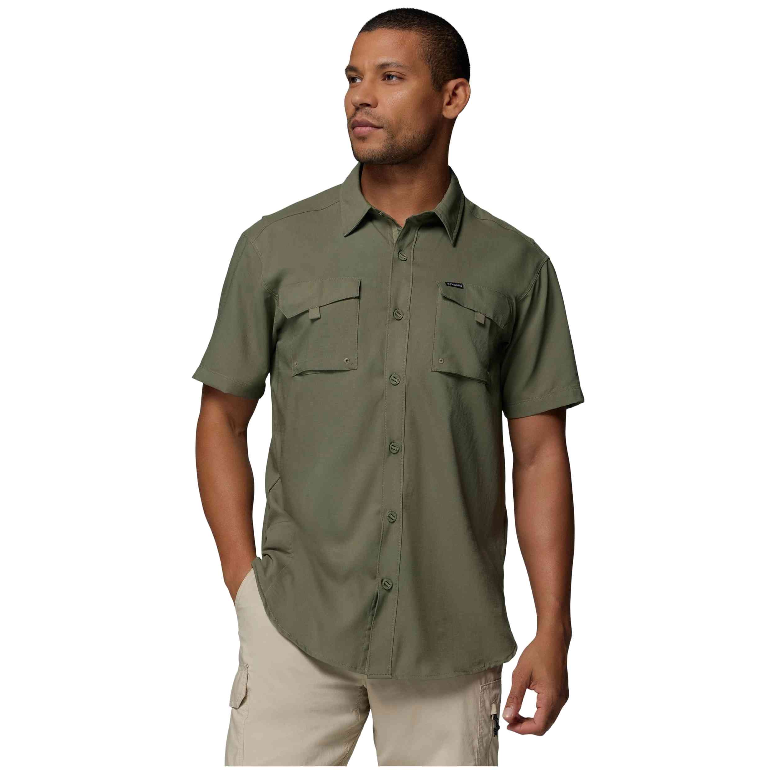 Camisa Columbia modelo Camisa Columbia Silver Ridge Utility II manga corta verde oliva para Hombre en color Verde