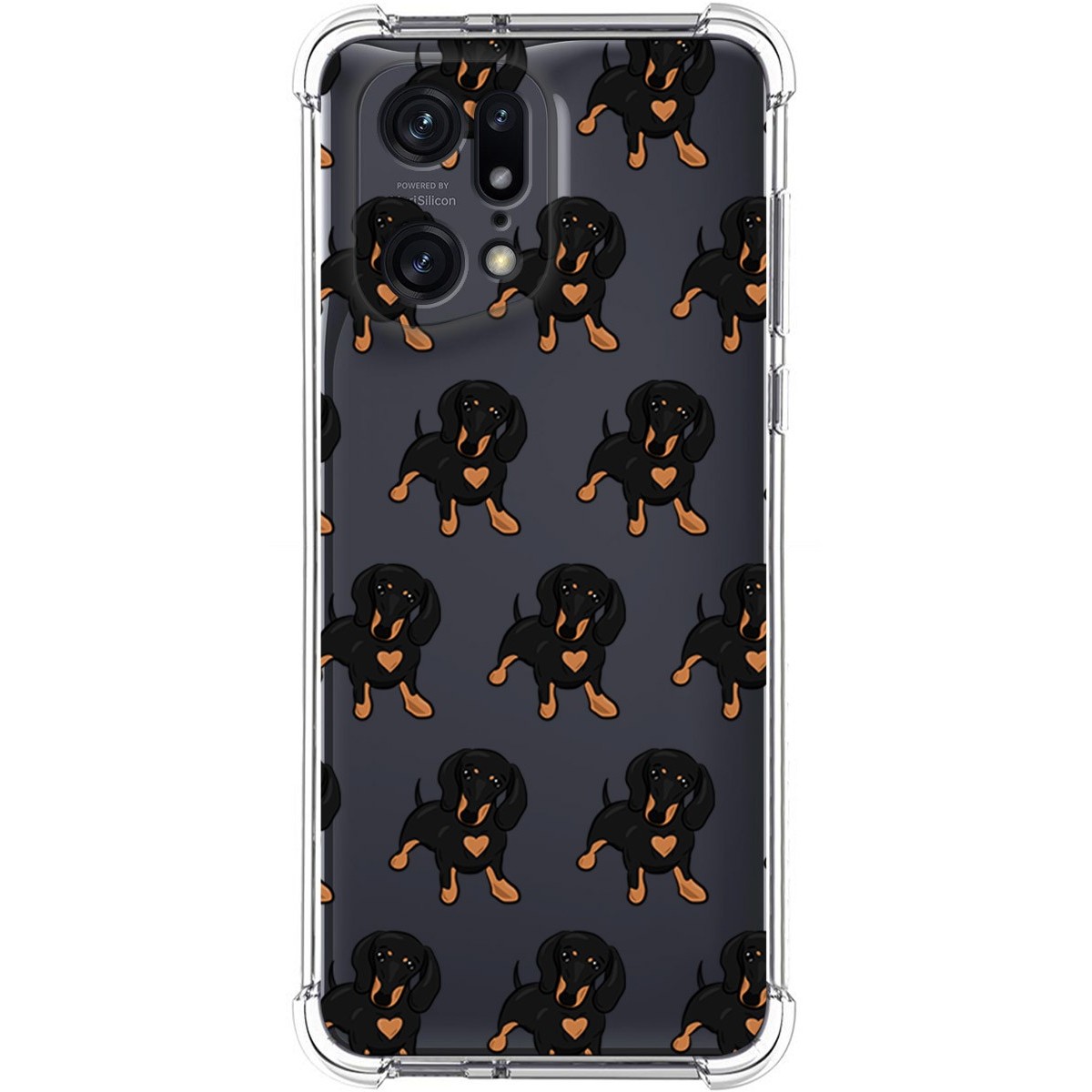 Funda Silicona Antigolpes para Oppo Find X5 Pro 5G diseño Perros 10 Dibujos