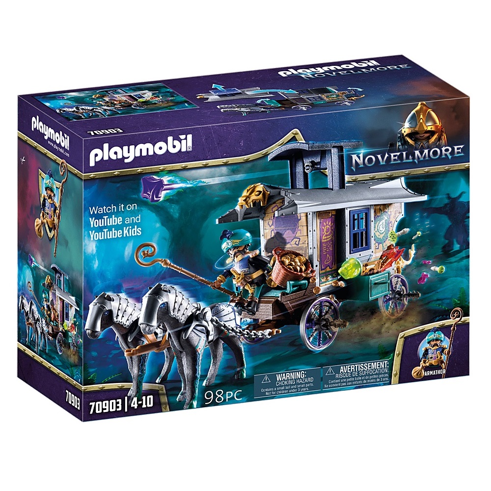PLAYMOBIL VIOLET VALE: CARRUAJE DE MERCADERES, 70903, TIENDA CON LICENCIA OFICIAL