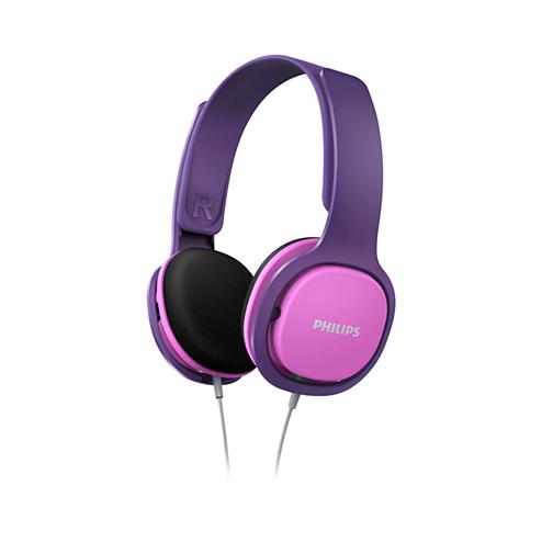 Auricular philips diadema shk2000 para niños rosa