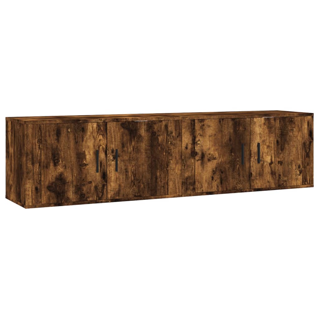 vidaXL Muebles para TV de pared 2 uds 80x34,5x40 cm, Mueble de Salon, Mueble TV, Mueble TV salon, Mesa de TV, Mueble tele