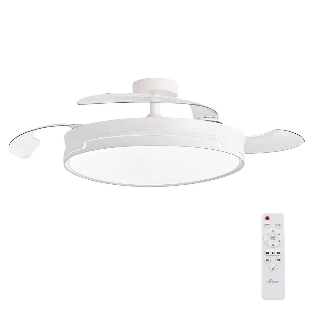 Ventilador Ventilador de techo con luz LED Yoevu 3ND-05  | 107cm, Clase A, Blanco