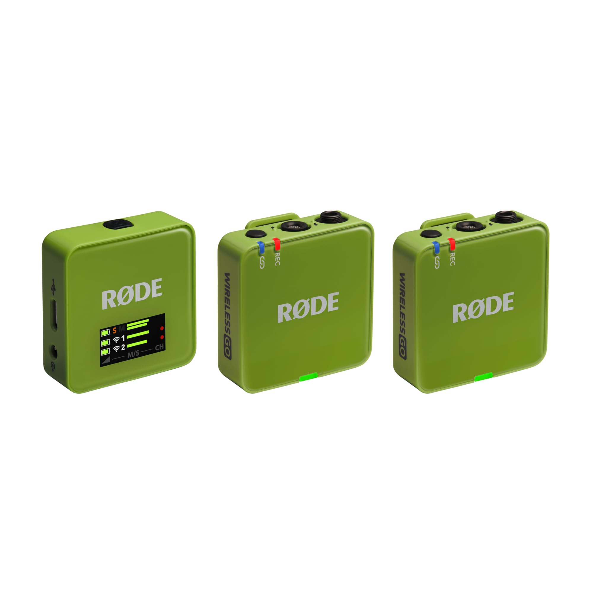 RØDE Wireless GO (Gen 3) – Micrófono inalámbrico compacto – Audio prístino, grabación en 32 bits de punto flotante, control automático de nivel, para teléfonos, cámaras y computadoras (Verde)