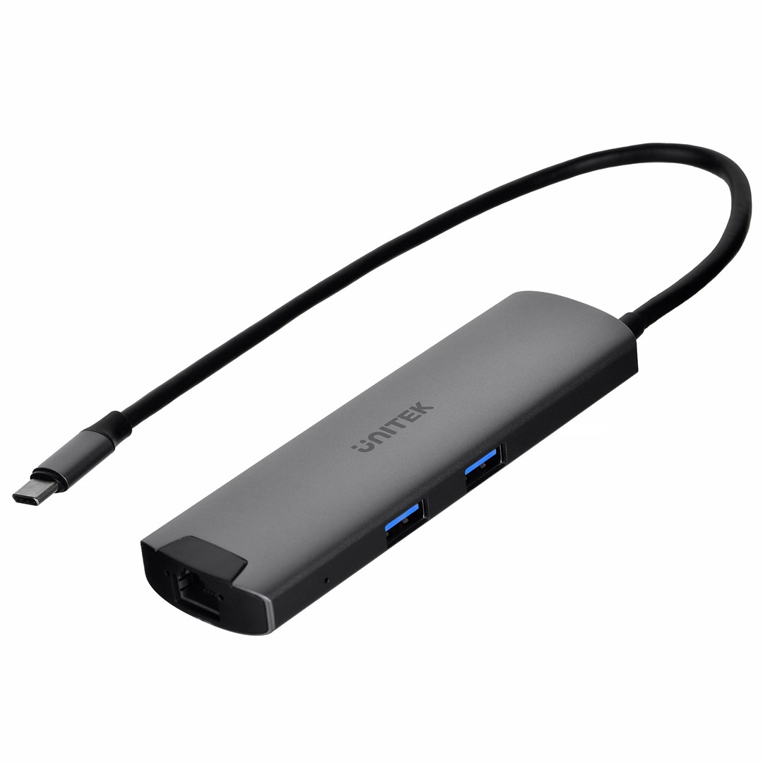 UNITEK H1112F hub de interfaz USB 3.2 Gen 1 (3.1 Gen 1) Type-C 5000 Mbit/s Gris