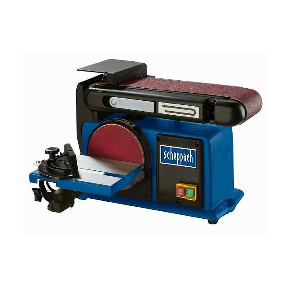 Scheppach, BTS800, lijadora excéntrica de banco, lijado profesional en madera y metal, montaje en mesa, 370 W de potencia, 230-240 V, diseño compacto, azul