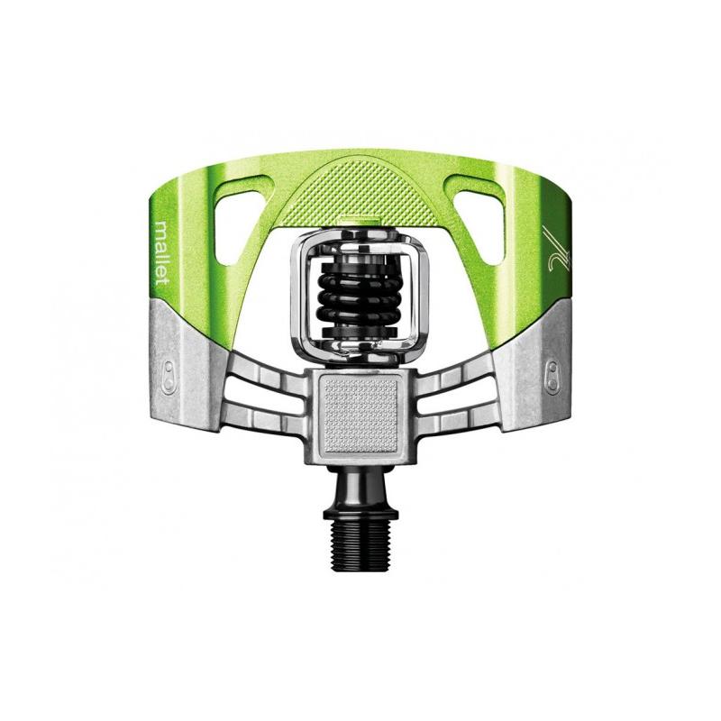 Crankbrothers Pedales Mallet 2 Color Plata/Verde  CRANKBROTHERS   de ciclismo para bicicleta