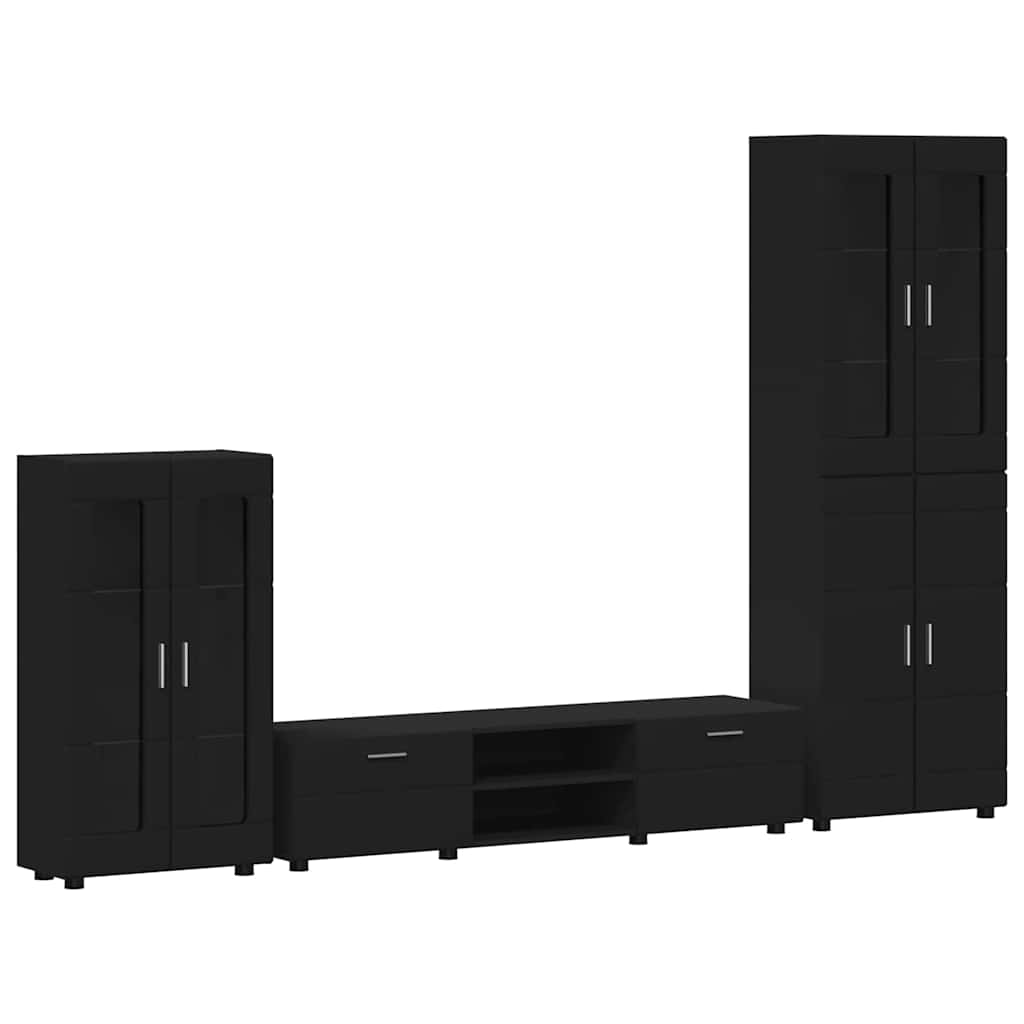 vidaXL Conjunto de mueble de TV con cajón FLORIN Madera de ingeniería
