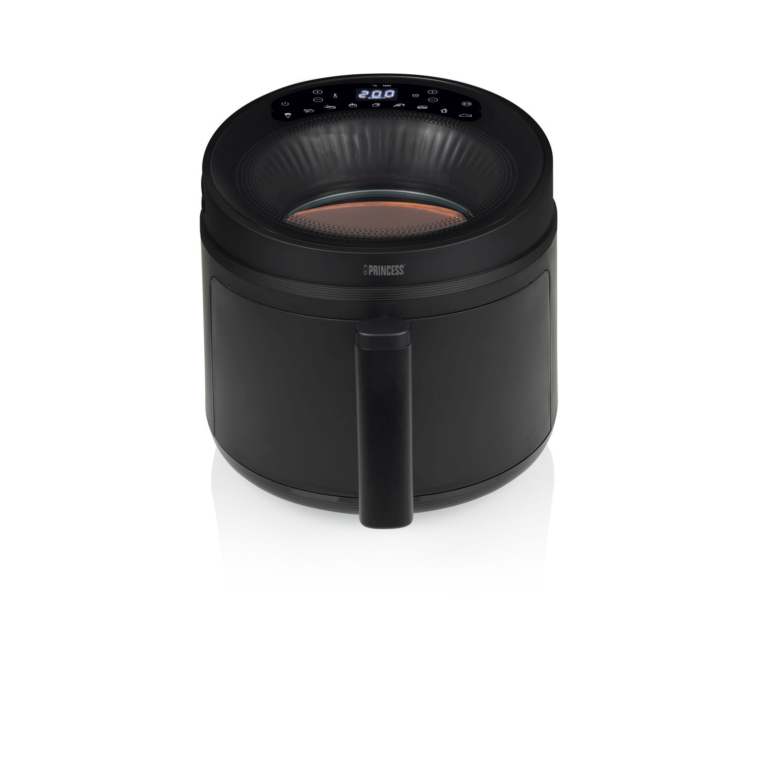 Princess Freidora de Aire Cyclonic Vision 5L,200°C en 2.4 segundos,Ventana de Control,Piezas Aptas para Lavavajillas,Revestimiento Antiadherente,8 Programas,1500W - SKU 01.182270.01.001