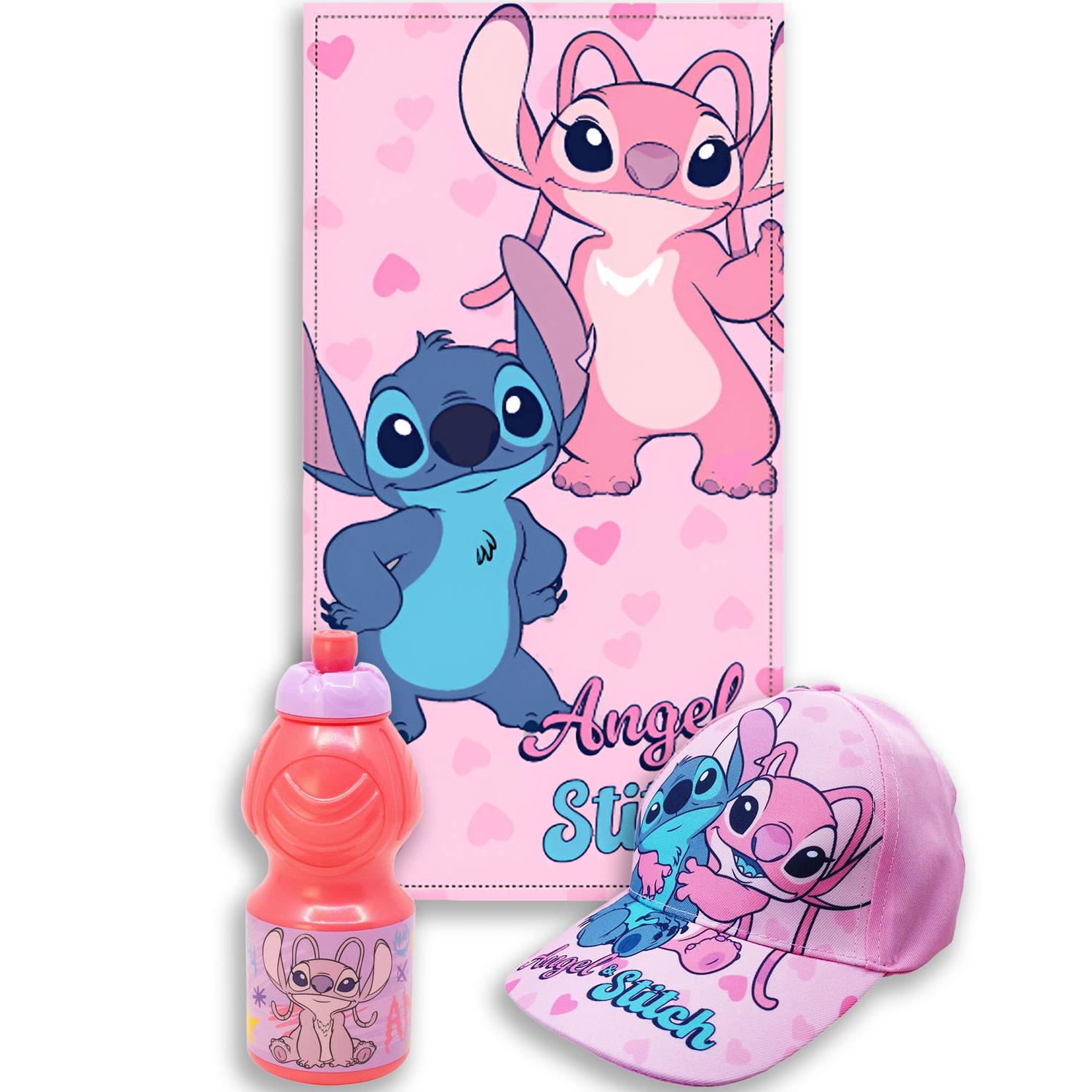 Pack Playa Niño 3 en 1 Toalla Microfibra 140x70 Secado Rápido + Gorra Ajustable + Botella 410ml Set Verano Infantil Piscina Playa Regalo Niños Pokémon Minecraft Stitch Frozen Bluey Dragon Ball Sonic