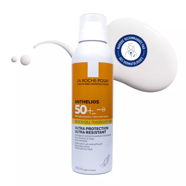 La Roche-Posay Anthelios Bruma Invisible Resistente Corporal y Facial SPF 50+ 200ml