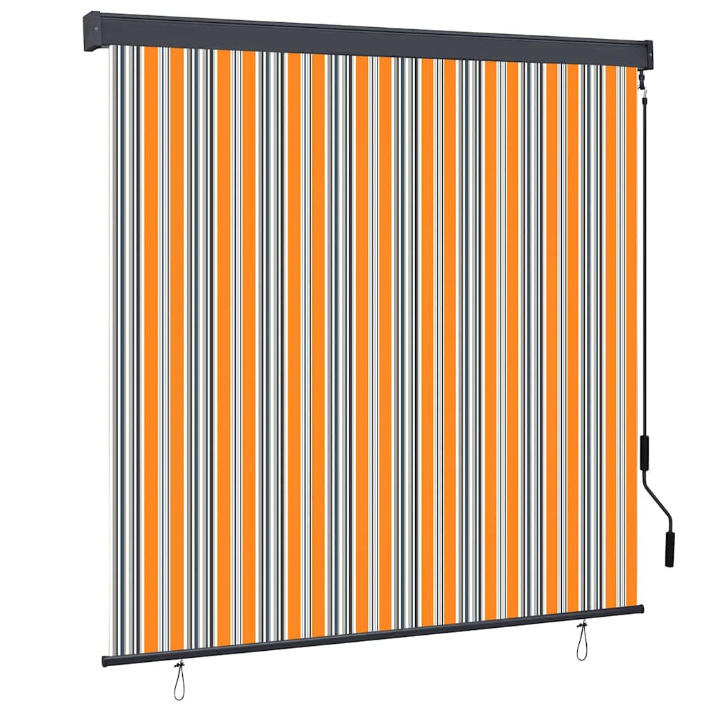 vidaXL Estor enrollable Rayado 180 x 250 cm Tela y Aluminio