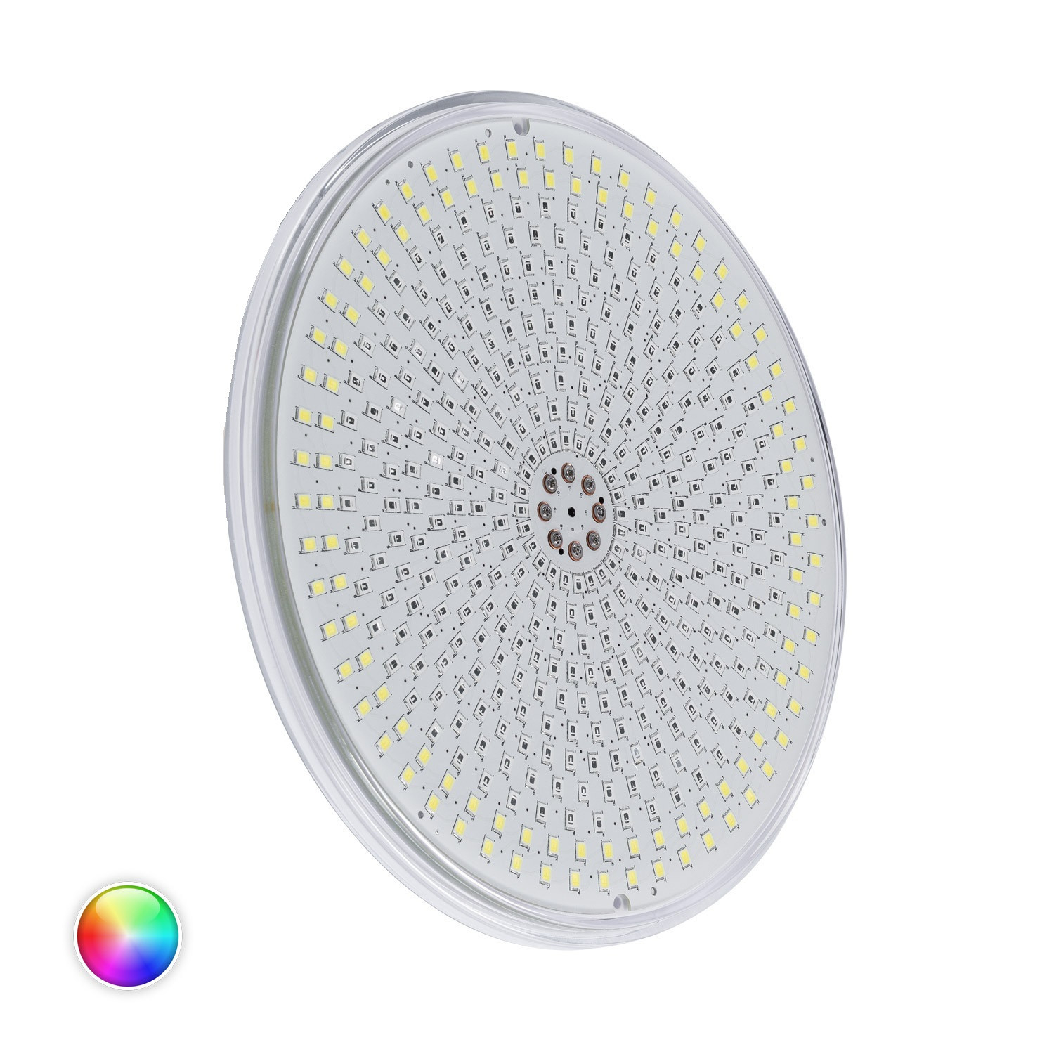 LEDKIA LIGHTING - Bombilla Piscina LED RGBW Sumergible Slim | 35W 12V DC | 3500 lm | IP68 | Ángulo 120º | Resistente | Sin Transformador | Policarbonato