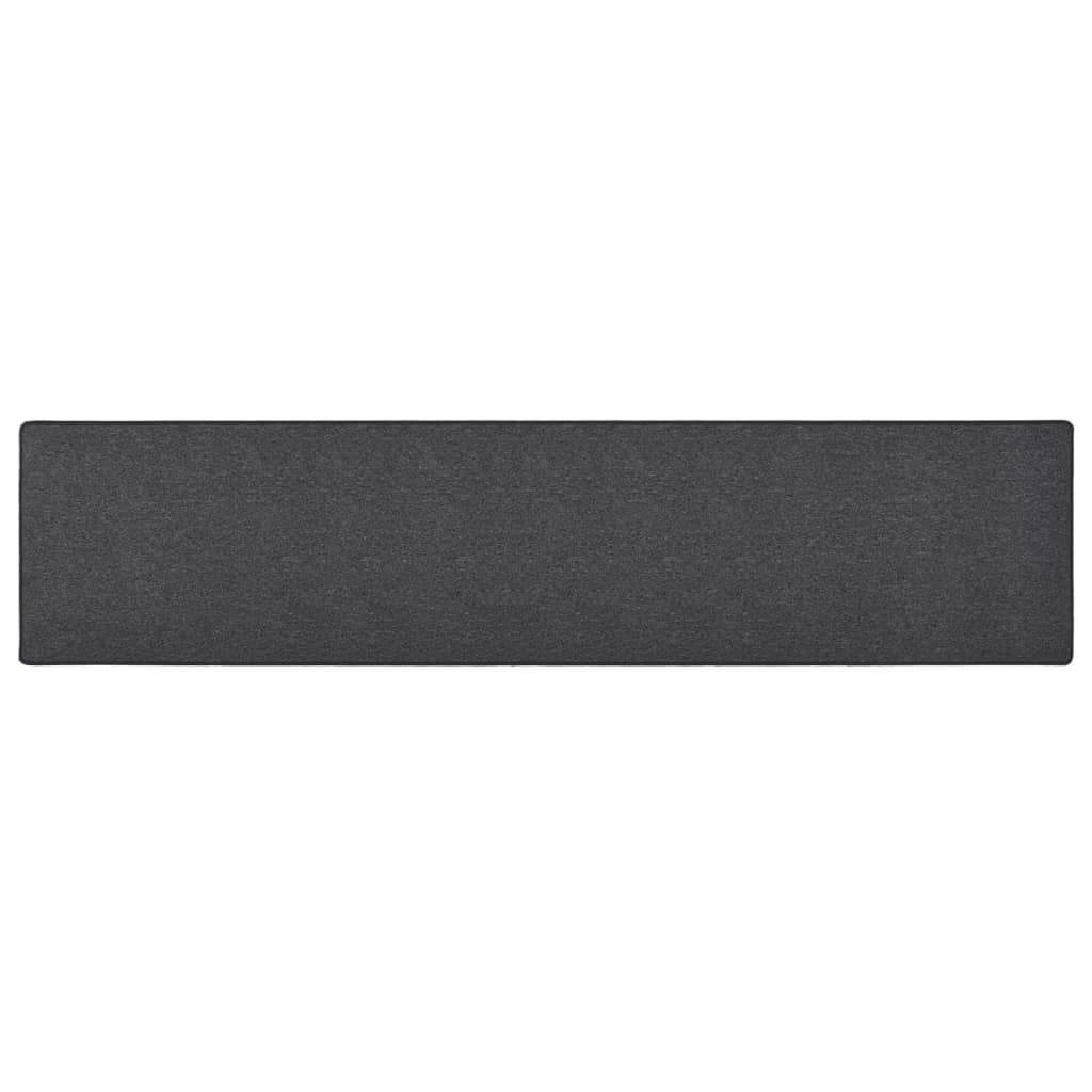 Vidaxl Alfombra de Pasillo 80x400 Cm Antracita