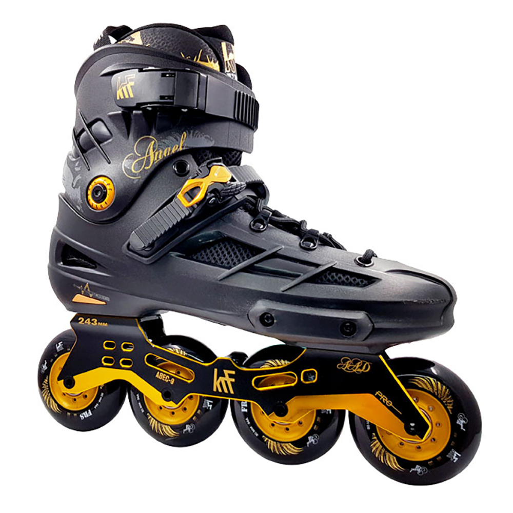 KRF The New Urban Concept Patin 4 Ruedas Freeskate Angel Frame Negro-Oro