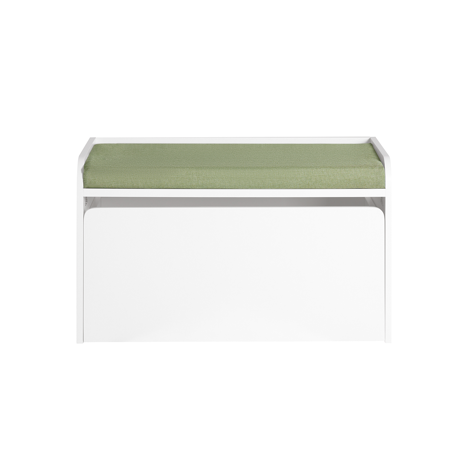 SoBuy KMB80-W Organizador de Juguetes Multifuncional con 1 Cajón Móvil Banco Almacenaje para Niños con Cojín 60 x 34 x 35 cm Blanco ES