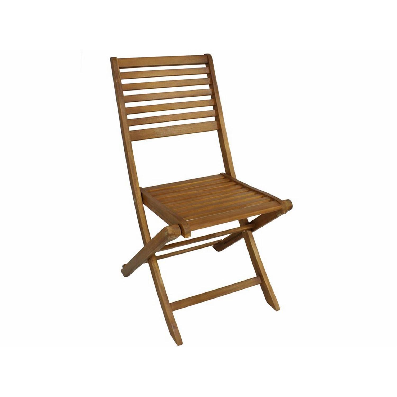 Gerimport Silla Plegable Acacia Compacta 46.5 X 58.5 X 90 Cm