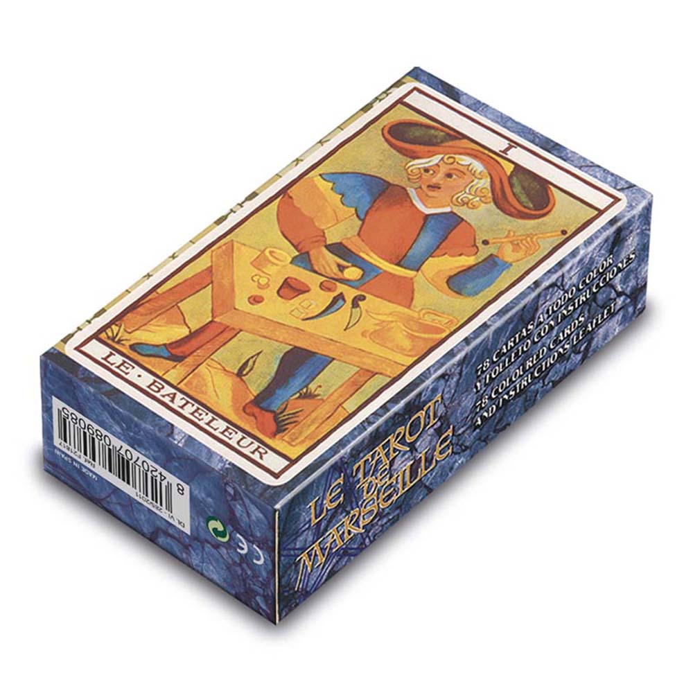 Fournier Tarot de Marsella Marseille 78 cartas 22 arcanos mayores y 56 menores Instrucciones en español portugués francés e inglés Adultos Juego mesa Jugar Esotérico Esoterismo Aprender Cartas fáciles Fácil Tirada Adivinatorio