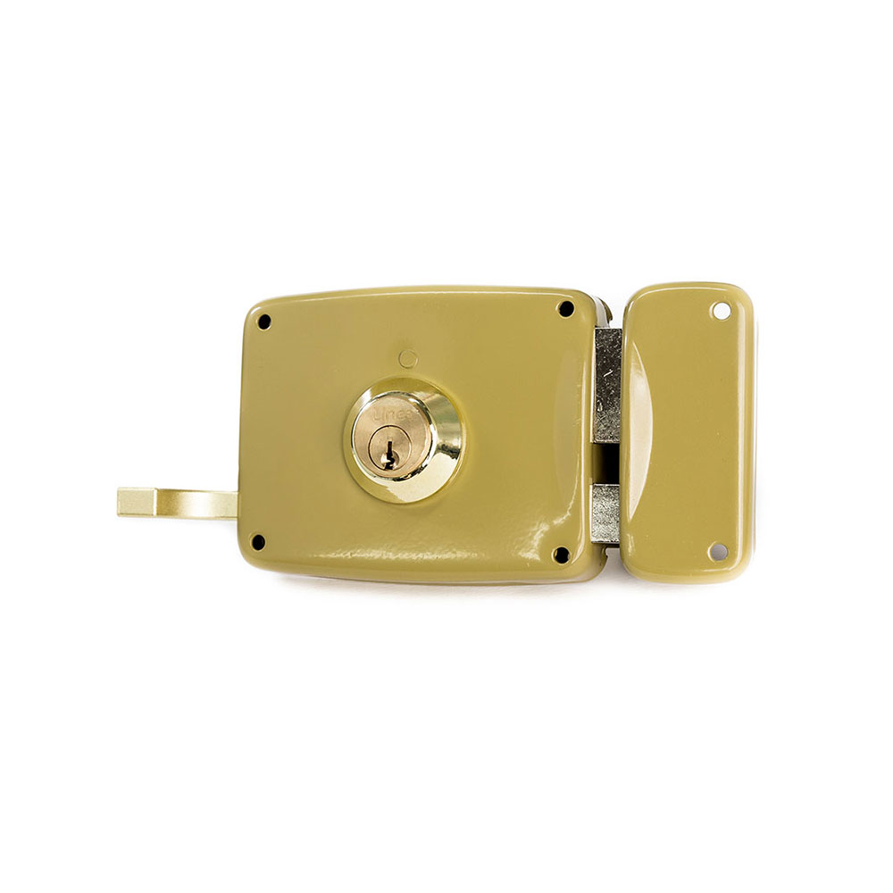 Cerradura sobreponer con cilindro 5125a entrada 100mm. mano derecha 95125ahe10d lince