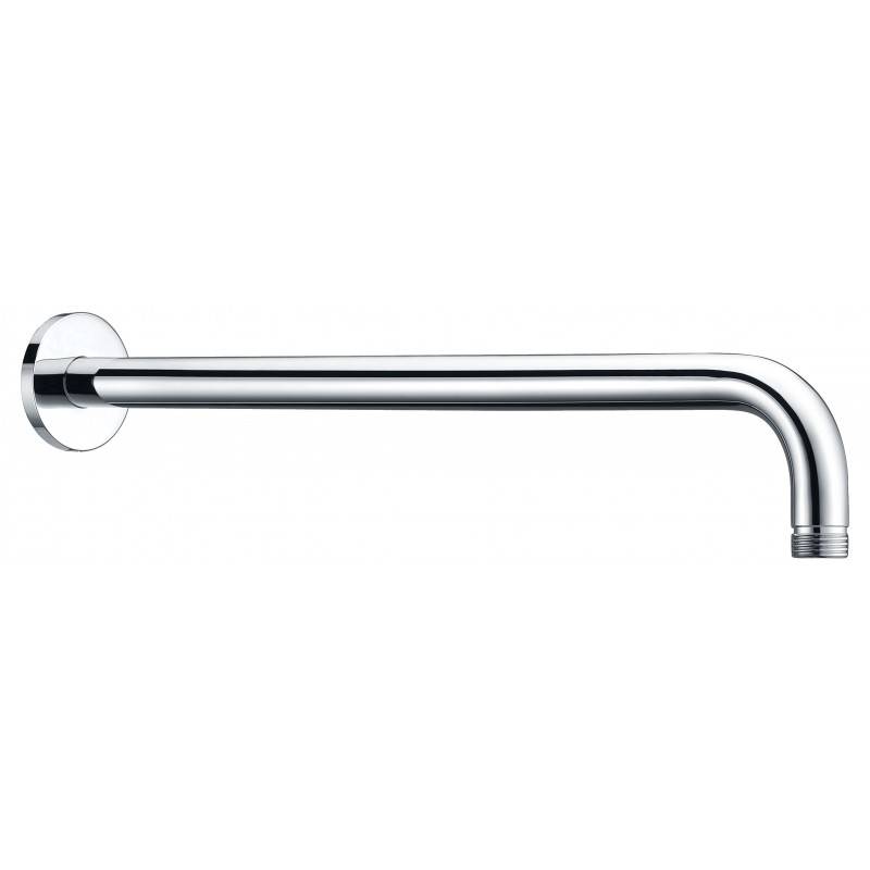 Imex BPR001 brazo rociador de ducha redondo en latón cromado 37,5 cm largo