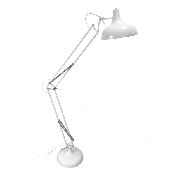 FABRILAMP Lampara de Pie en Blanco modelo Malik Articulable