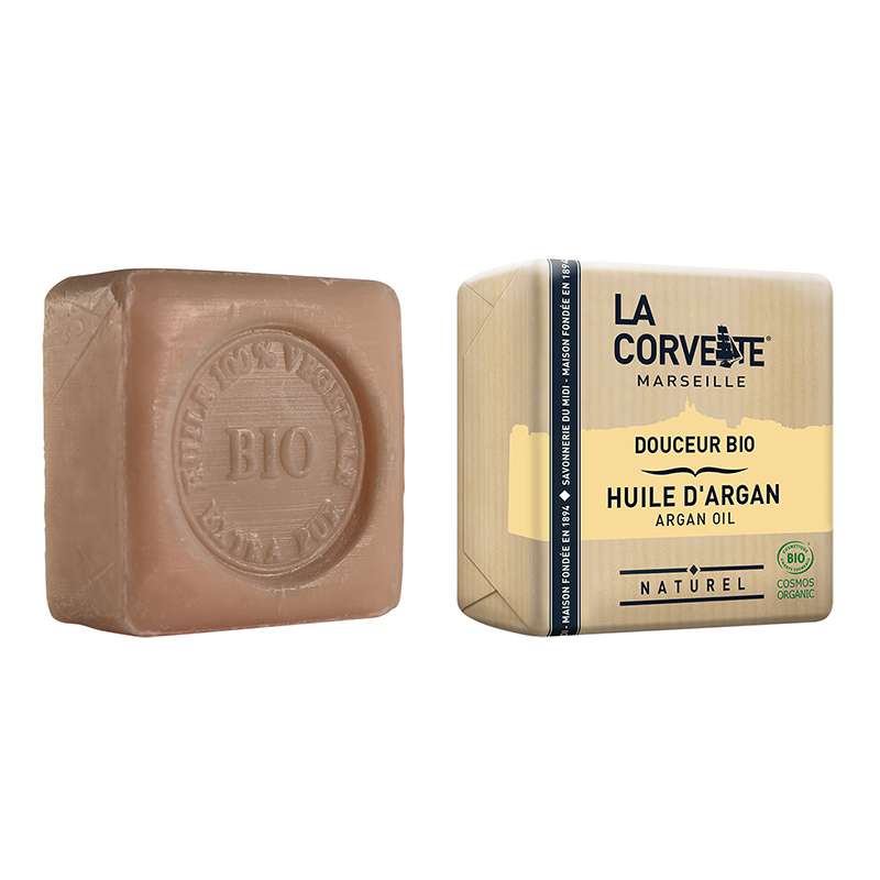 Pastilla de jabón de aceite de argán Bio 100 g La Corvette