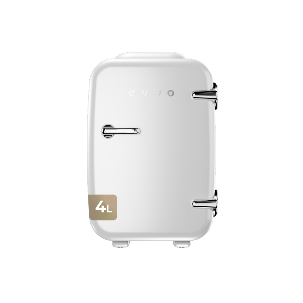 Mini Nevera EVVO F4 Retro con Sistema de Refrigeración y Ahorro de Energía, 4 L
