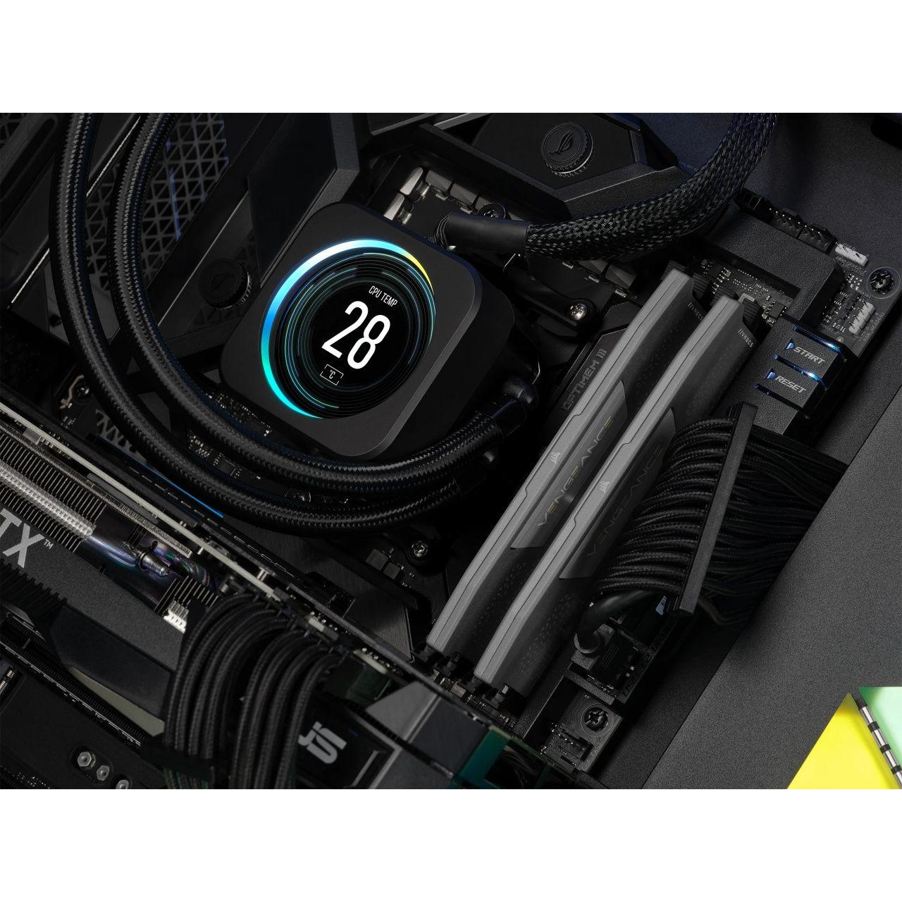 Corsair - Módulo de memoria RAM DDR5 CMK32GX5M2B6000Z30 de 32 GB (2×16 GB) a 6000 MHz con latencia CL30, compatible con XMP e EXPO para gaming y creación de contenido