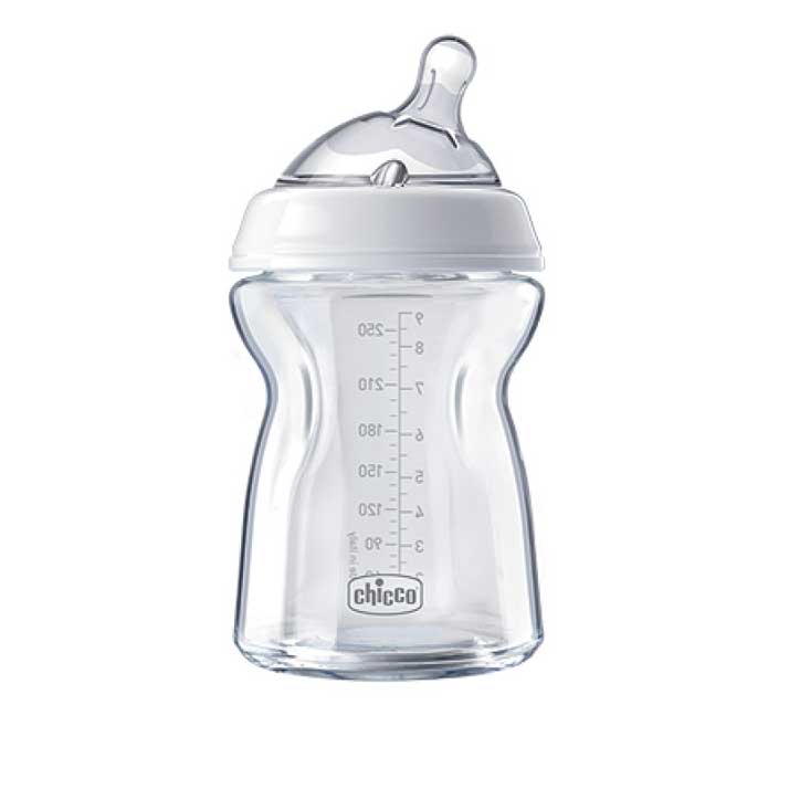 Biberón de Cristal Chicco 250ml - Seguro y Resistente
