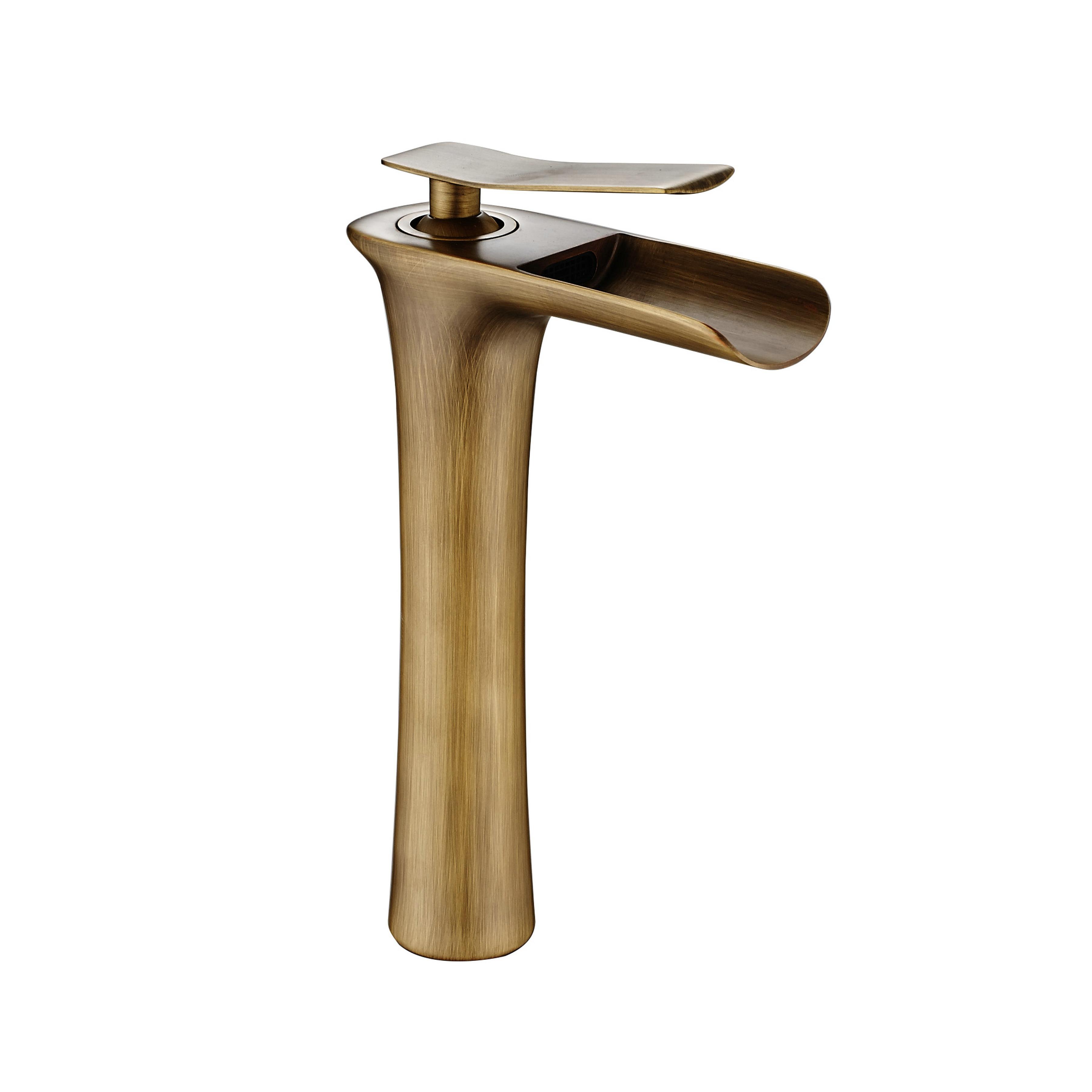 DP GRIFERÍA Grifo Monomando Lavabo Efecto Cascada Artazul - Cromo o Negro, Certificado CE