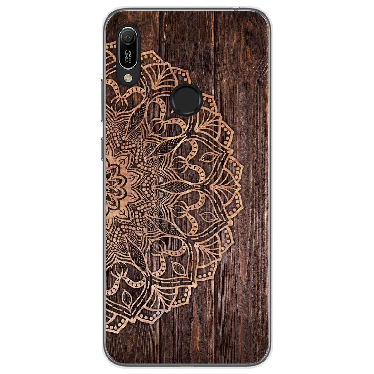 Tumundosmartphone Funda Gel Tpu para Huawei Y6 2019 / Y6s 2019 diseño Madera 06 Dibujos