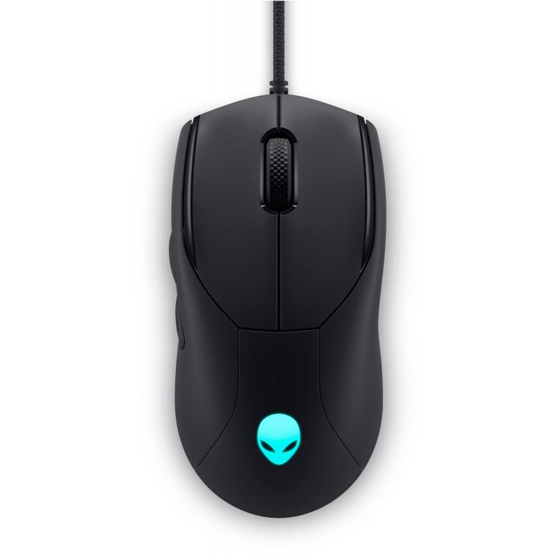 Ratón para juegos con cable Alienware AW320M (óptico, 6 botones, con cable, USB, negro)