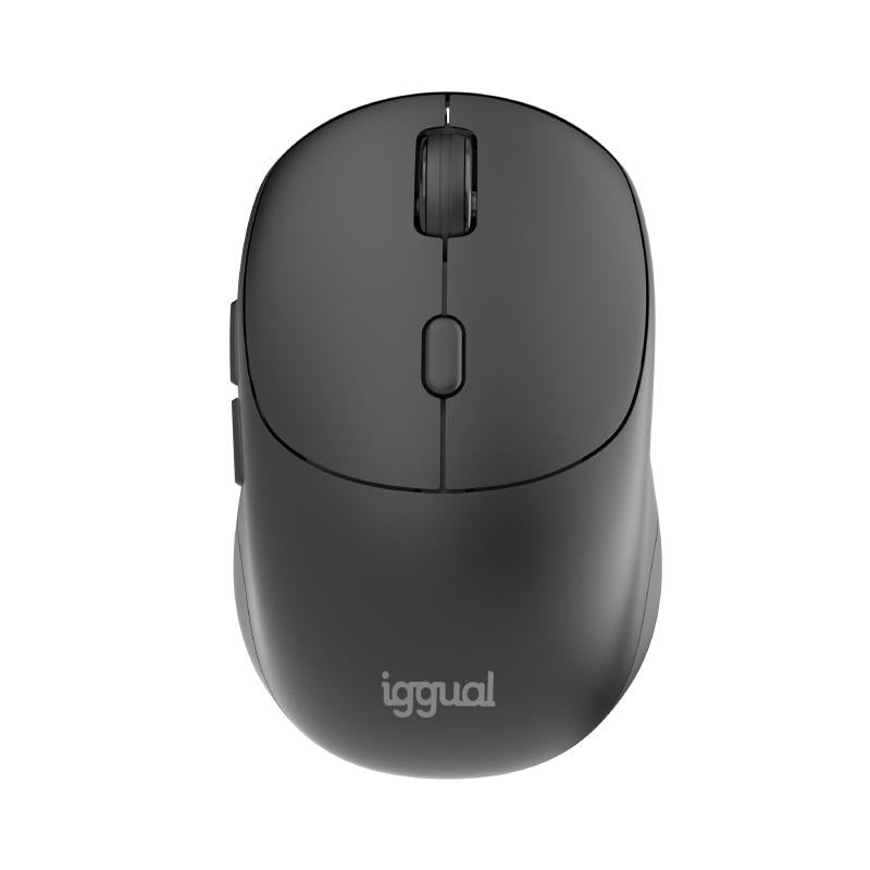 Ratón IGGUAL NANO-OFFICE-6D inalámbrico 1600 DPI Negro 6 Botones