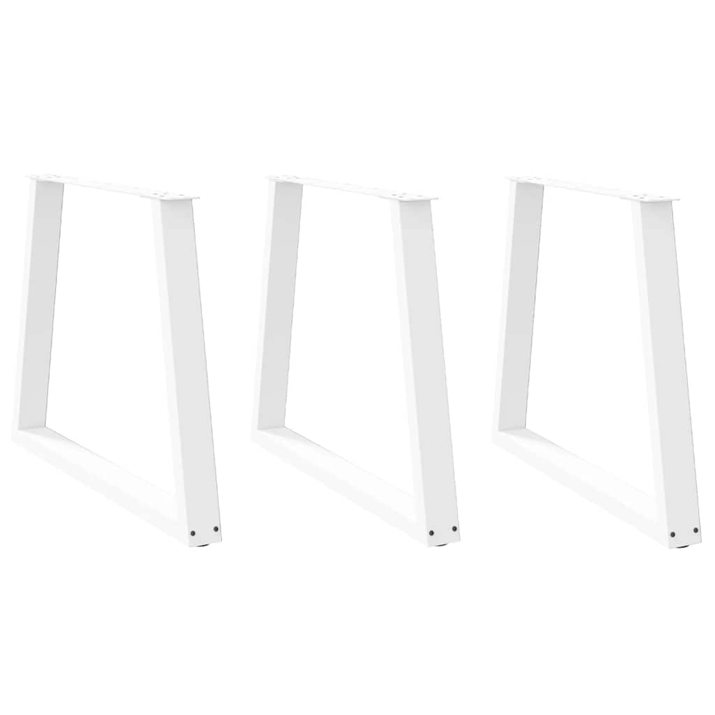 vidaXL Patas para mesa de comedor en forma de V (3 unidades) 80 x (72-73,3) cm, acero