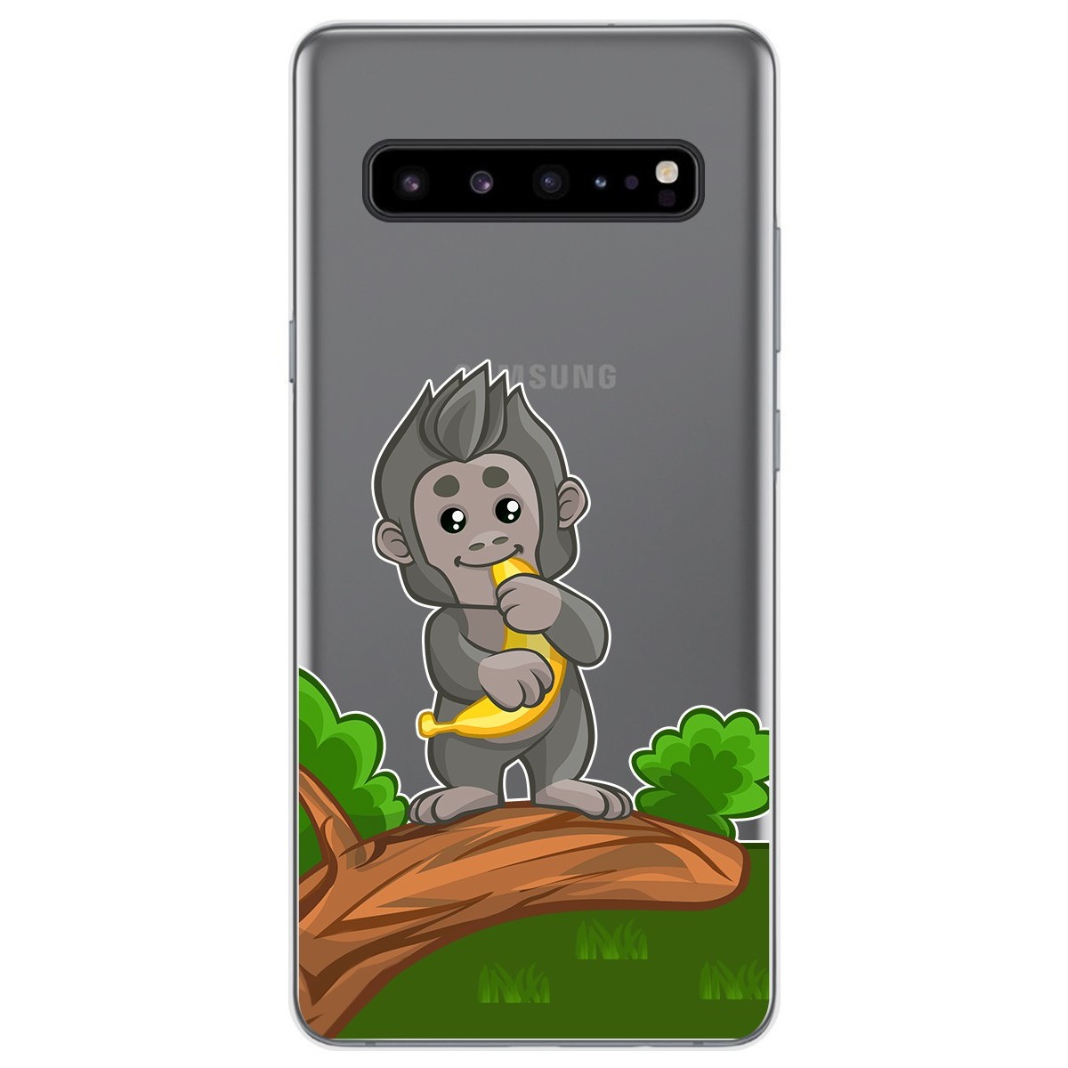 Tumundosmartphone Funda Gel Transparente para Samsung Galaxy S10 5G diseño Mono Dibujos