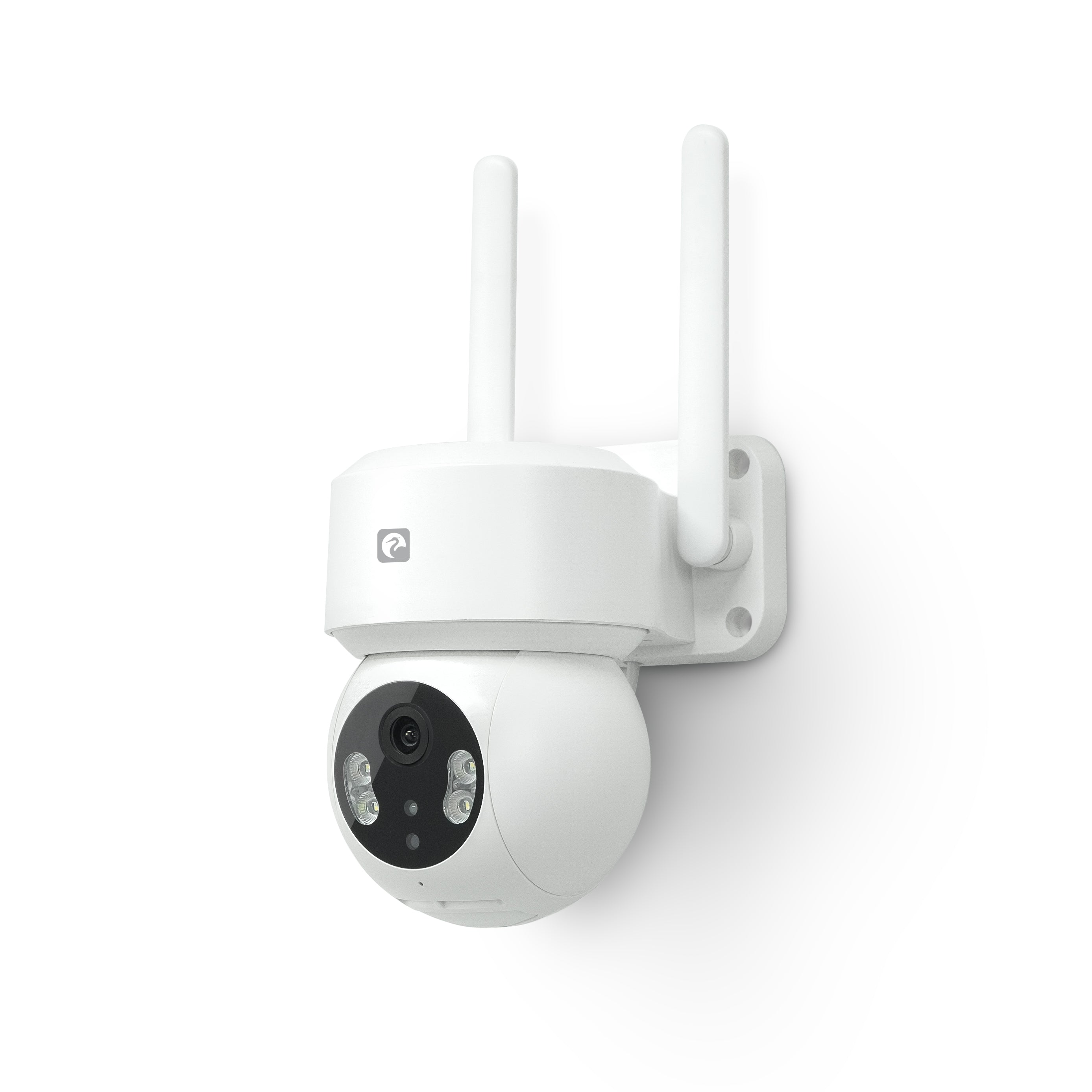Garza - Cámara de vigilancia Wifi IP 360º Exterior Inteligente. 1296P con Visión nocturna, Audio bidireccional, Detección de movimiento, Control por app.