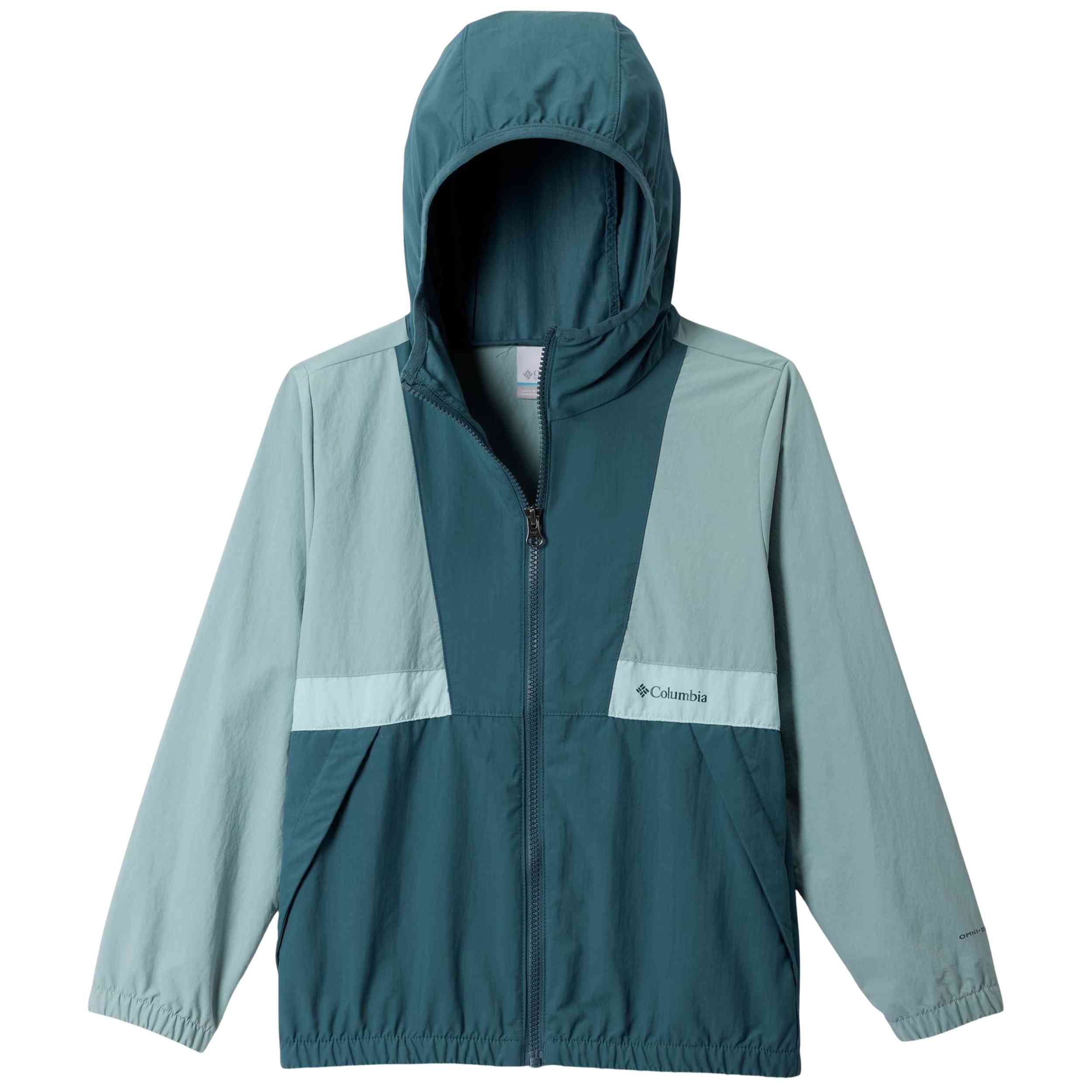 Cortaviento Columbia modelo Chaqueta con capucha Columbia Spire Valley Windbreaker verde pálido niño para Hombre en color Azul